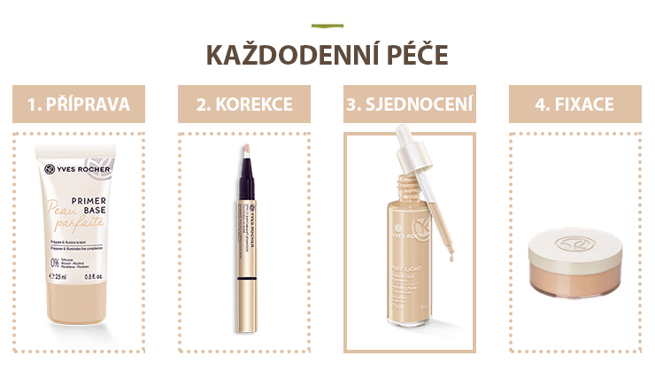 Lehký rozjasňující make-up